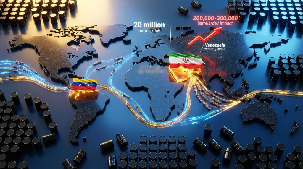 Oil supply disruptions in Iran and Venezuela.