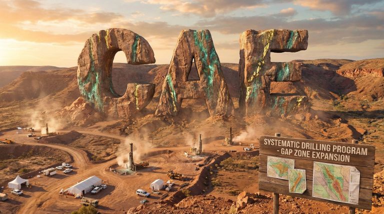 Cannindah Resources Ltd-CAE-Mining site with large rock letters.