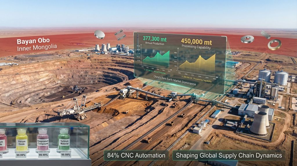 Baogang Group rare earth strategy in Mongolia.