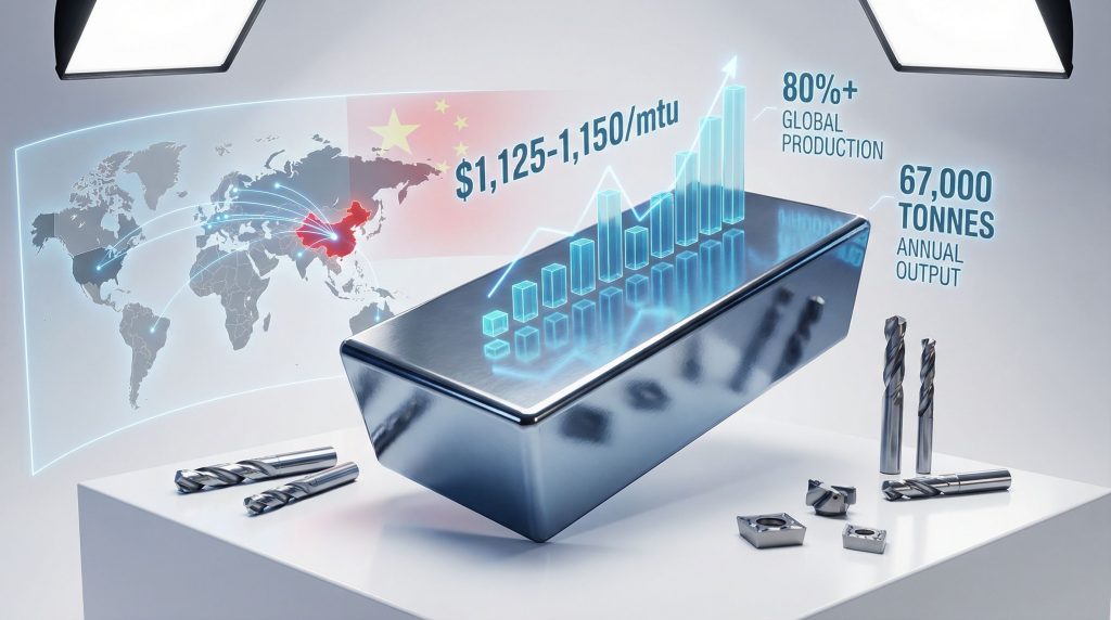 China export controls on tungsten data visualized.