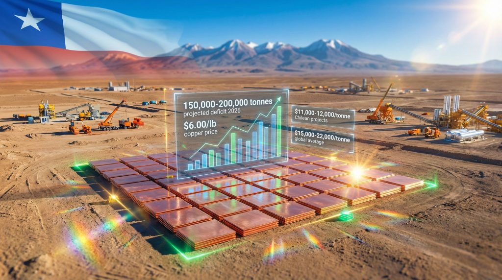Marimaca Copper construction start 2026 visualization.