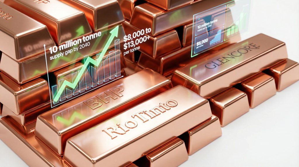 BHP and Glencore copper race analysis.