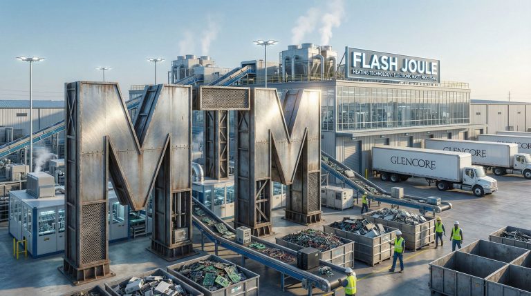 Metallium Ltd-MTM-Flash Joule processing plant with equipment.