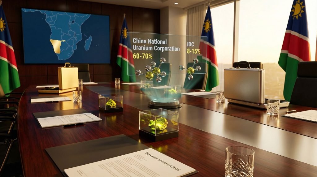 IDC to sell Rössing uranium mine stake.