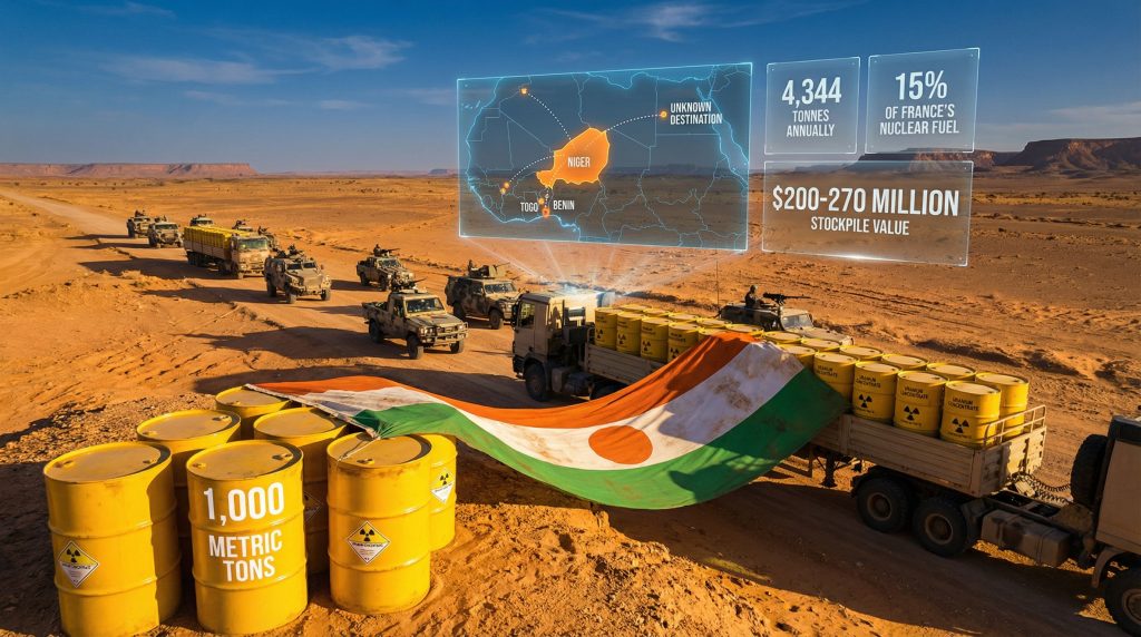 Niger uranium crisis: yellowcake transport situation.
