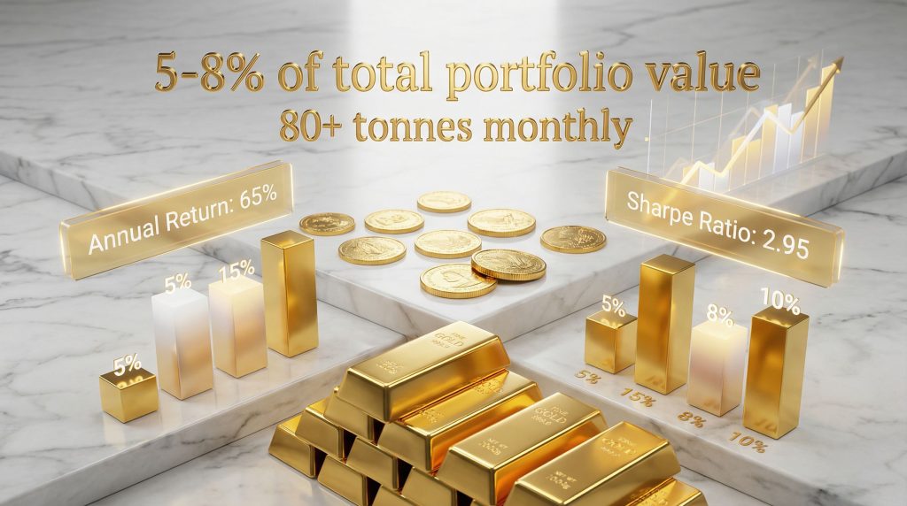 Gold investors rally; portfolio growth statistics.