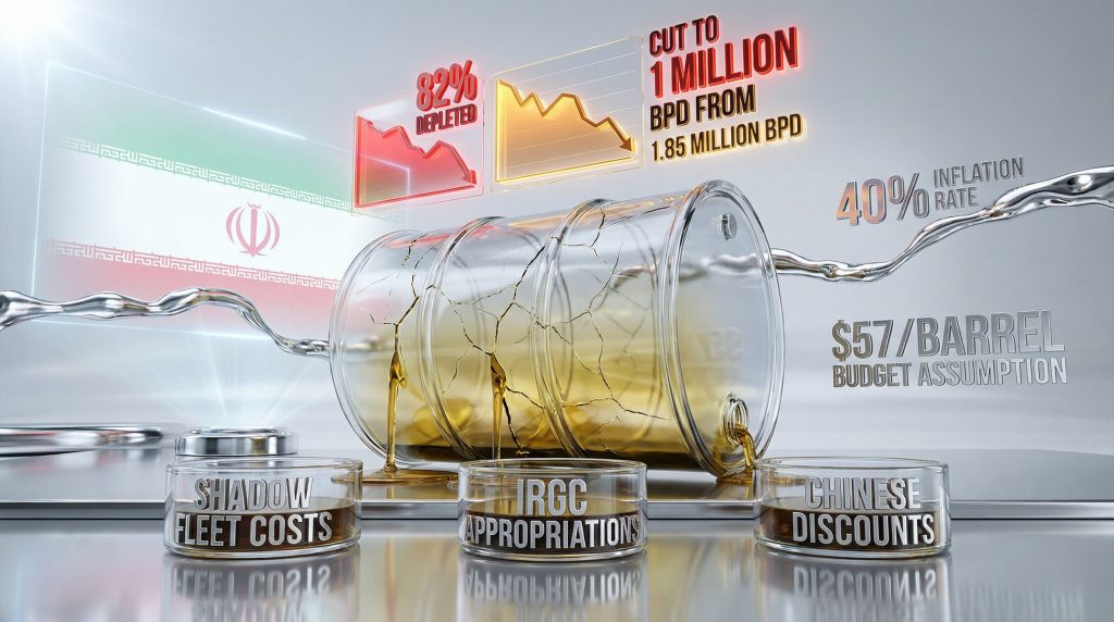Iran's distressed oil sector visualized with graphs.