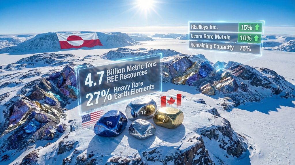 Greenland mining site for critical metals.