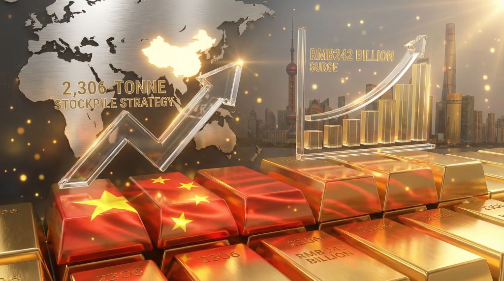 China's gold stockpile and market surge.