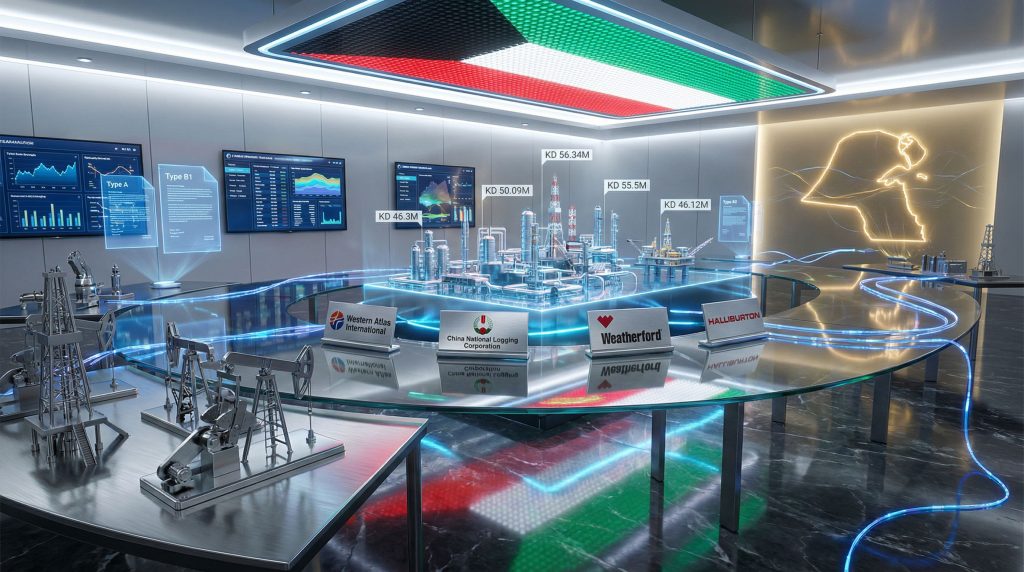 Kuwait Oil Company contracts visualization room.
