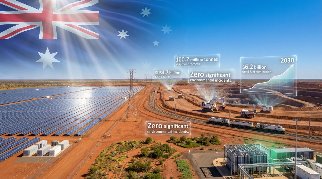 Australian landscape showcasing Fortescue sustainable mining initiatives.