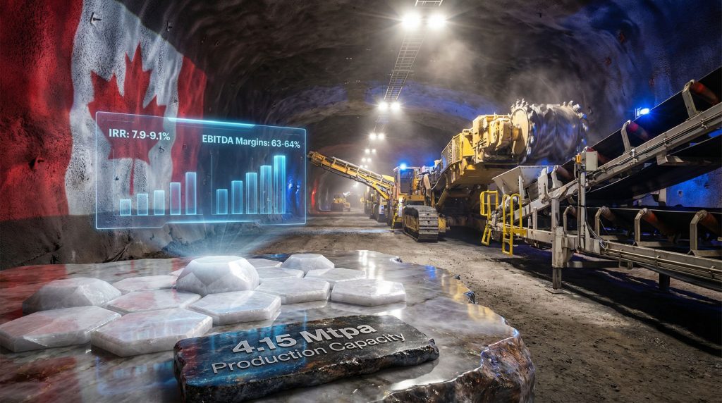 BHP Jansen potash project machinery and statistics.