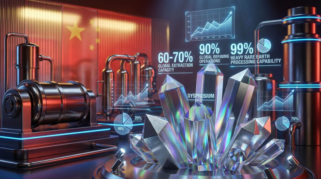 China's rare earth supply chain visualization.