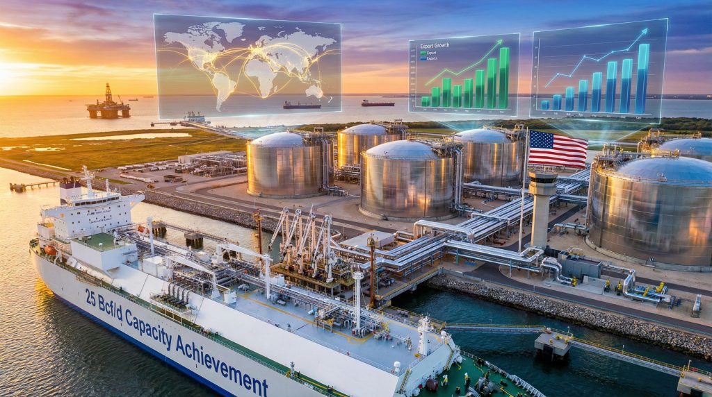 LNG facility boosts U.S. export capacity.