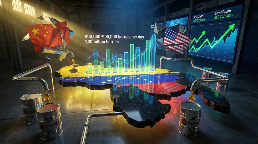 Venezuela oil industry; U.S. influences markets.