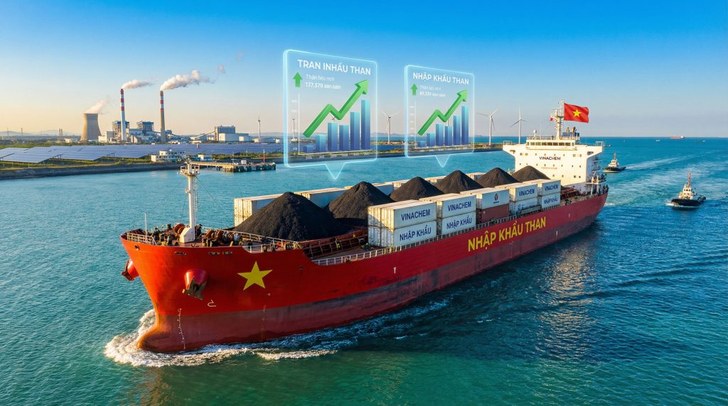 Vietnam's coal imports surge with ship.