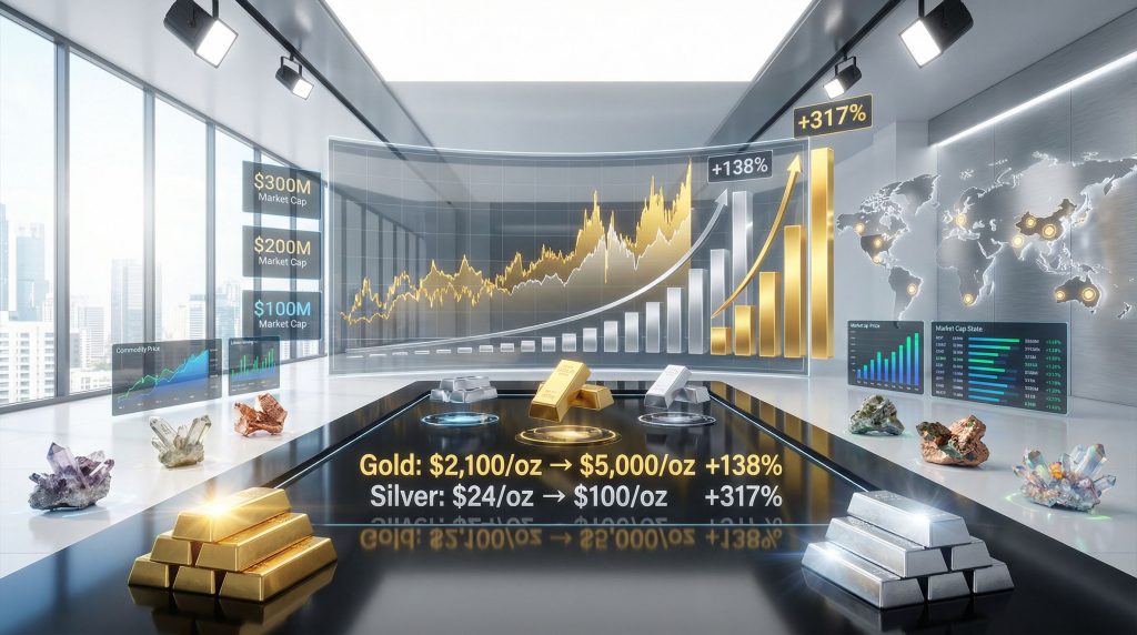 Bull era for junior miners visualized with charts.