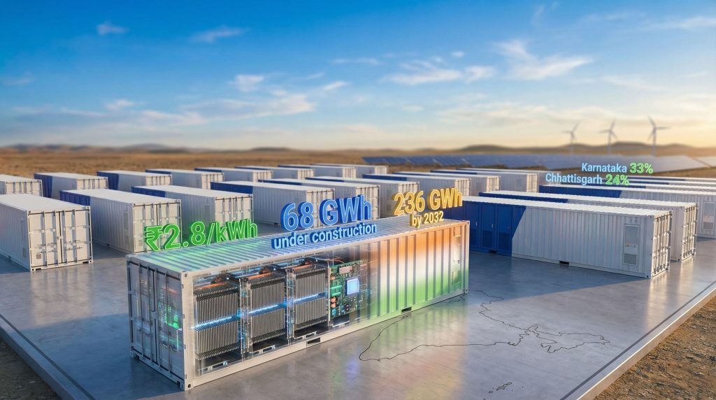 India’s battery energy storage market developments.