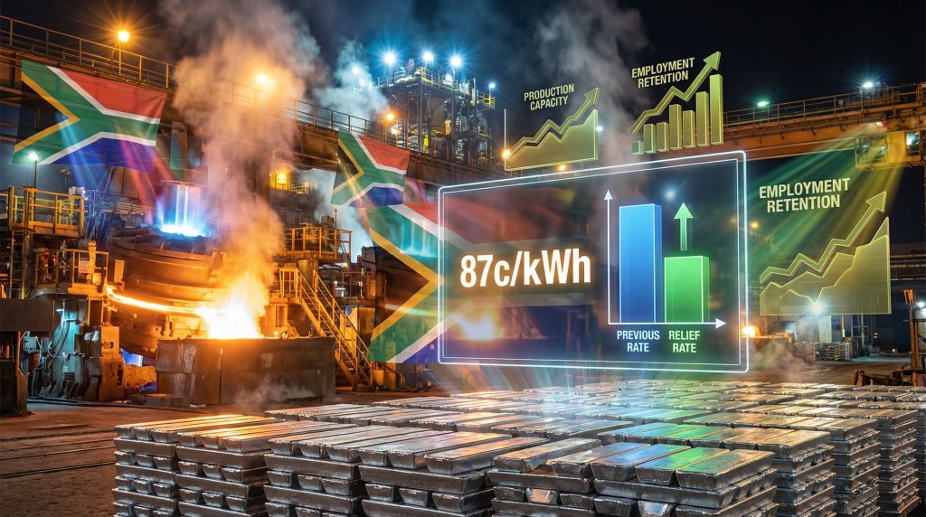 Ferrochrome smelters benefit from tariff relief.