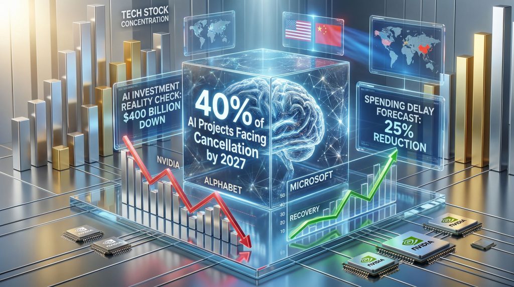 AI bubble market correction: projected project cancellations.