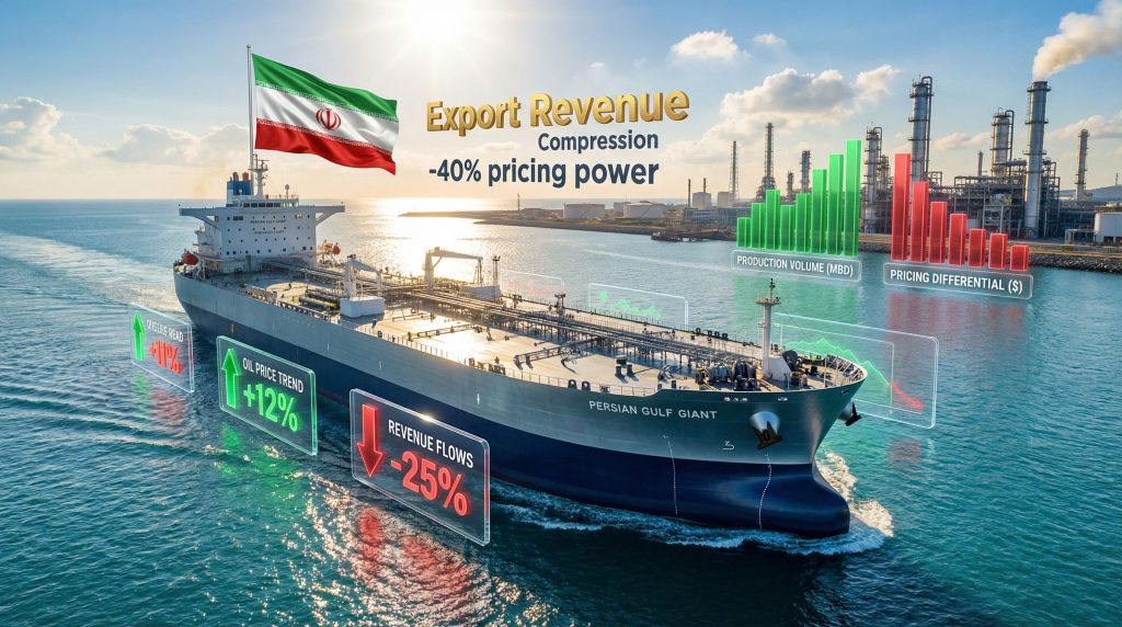 Iranian oil tanker shows sanctions' revenue impact.