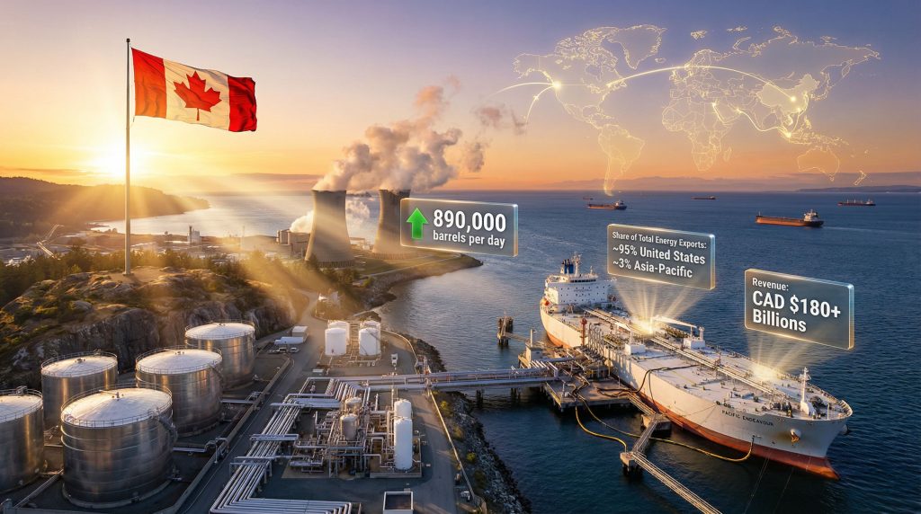 Canada deepens energy ties with China.