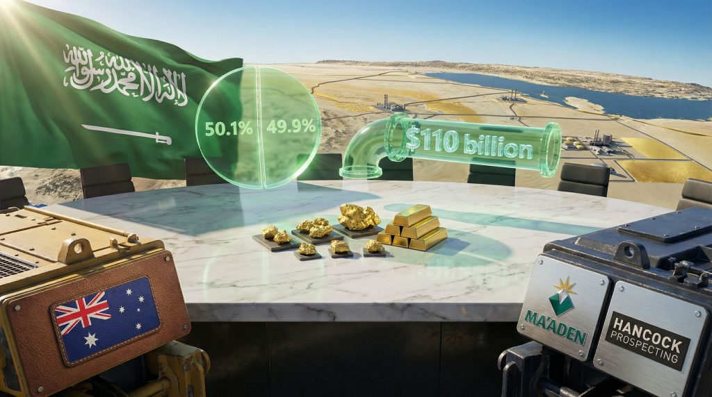 Hancock-Ma'aden joint venture investment visualization.