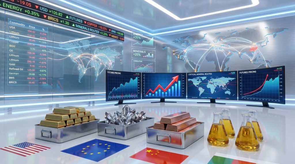 Global impact on geopolitical risks and commodity markets.
