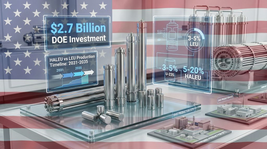 DOE awards $2.7 billion for uranium enrichment.
