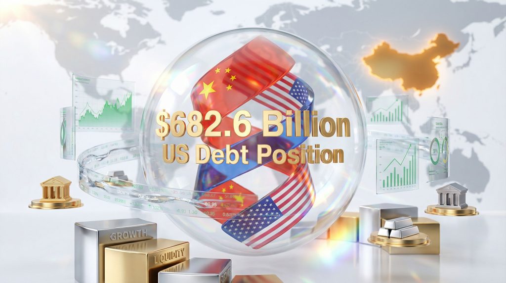 China US Treasury holdings reduction infographic.