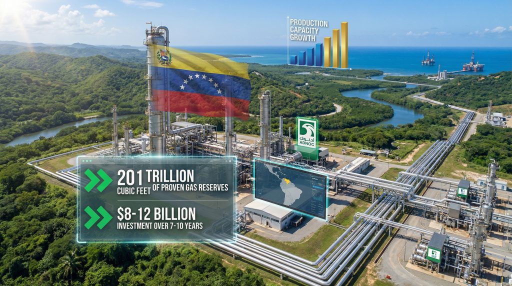 ADNOC Venezuela gas investment project overview.