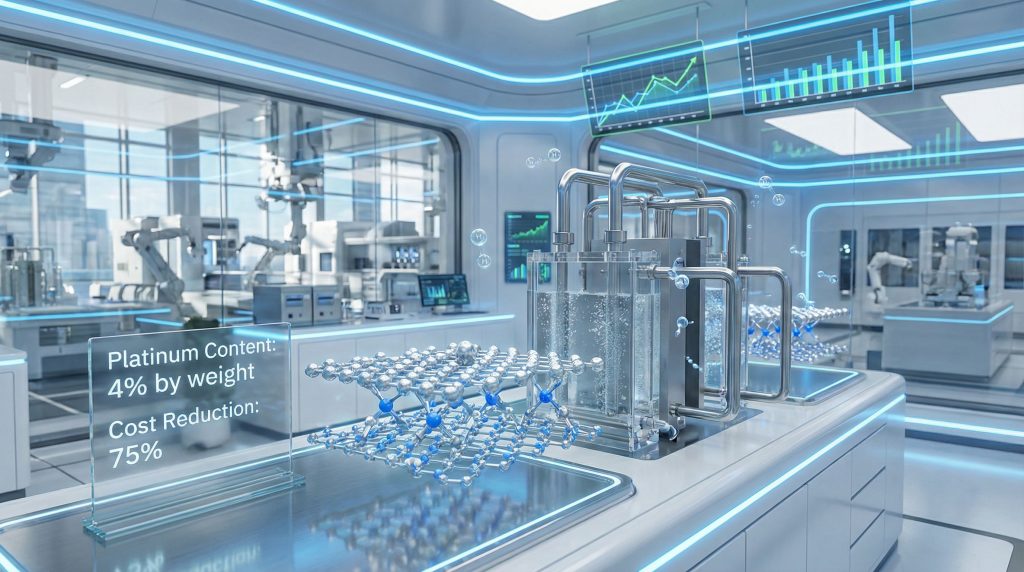 New platinum technology reduces hydrogen cost.