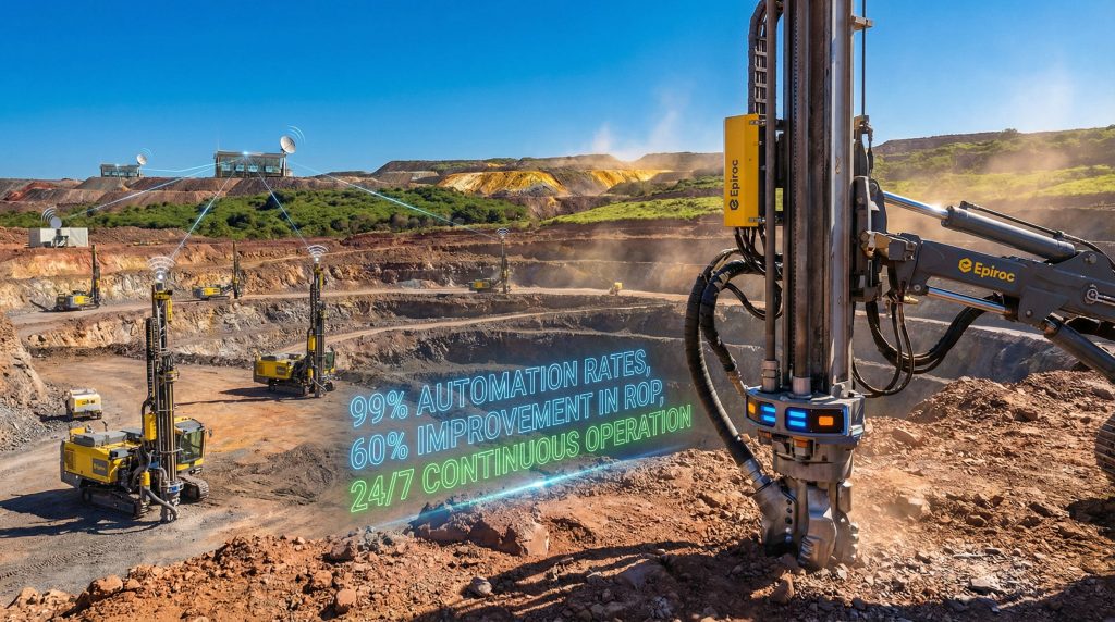 Autonomous drilling technology enhancing Brazil's mining operations.