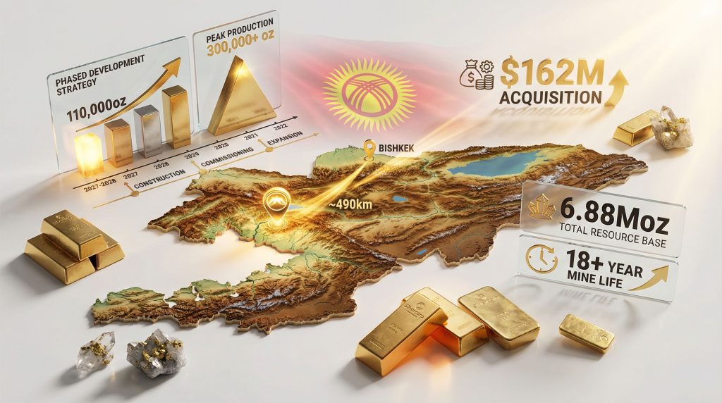 Silvercorp acquires 70% of Kyrgyzstan gold.