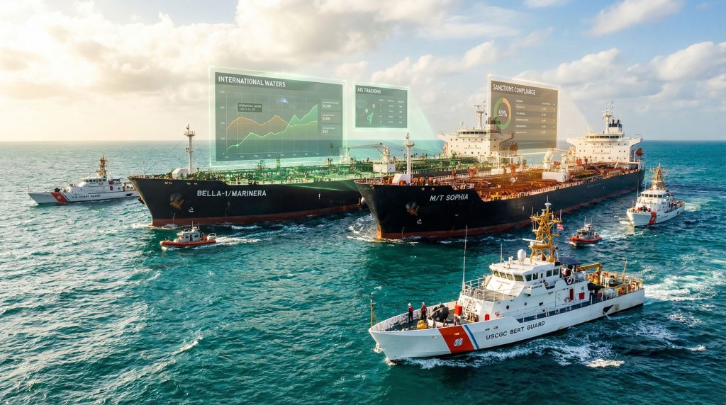 ABD Sahil Güvenlik unsurlarının açık denizde bir petrol tankerine müdahalesi, yaptırımlar ve deniz hukuku tartışmalarını yeniden gündeme getirdi.