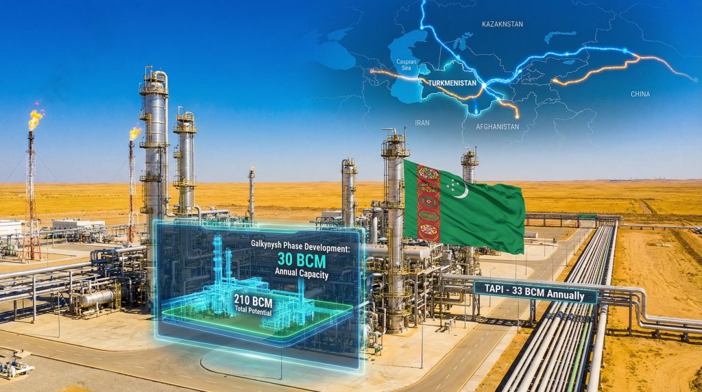 China expands influence in Turkmenistan's Galkynysh field.