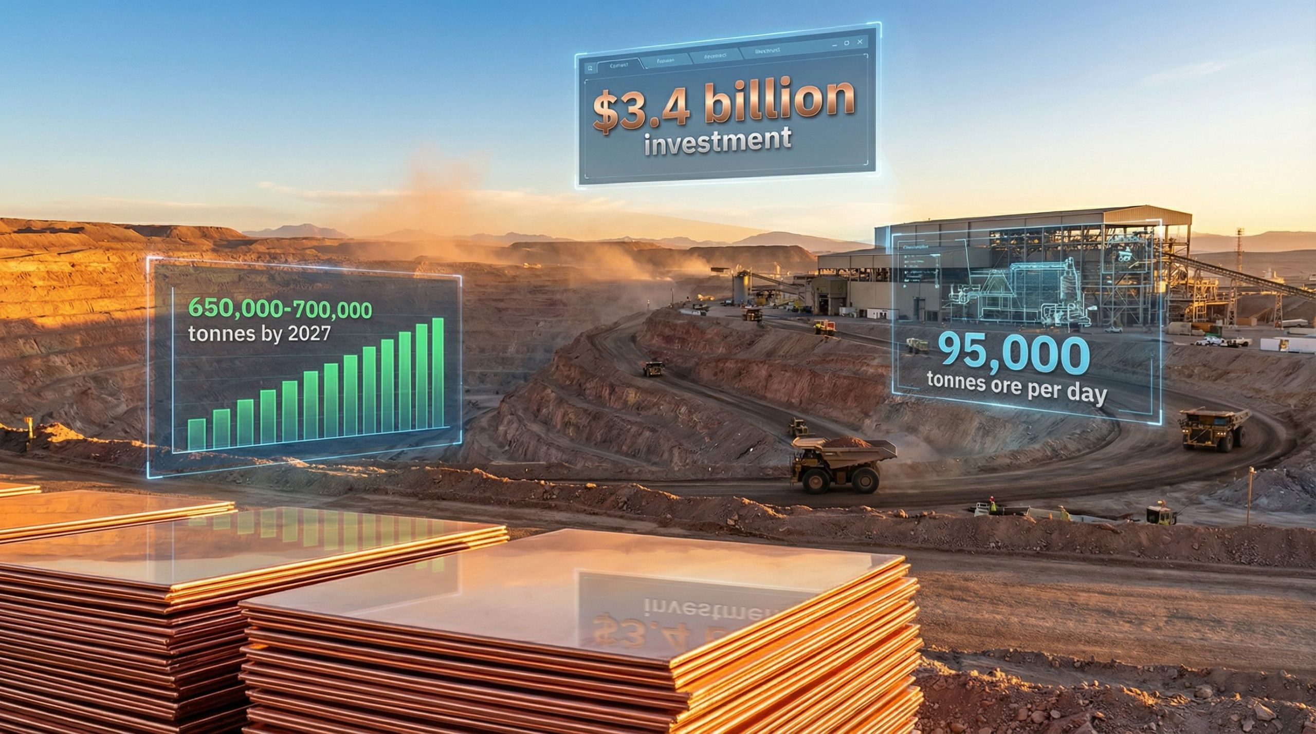 Antofagasta $3.4B Copper Expansion Boosts Production 30%