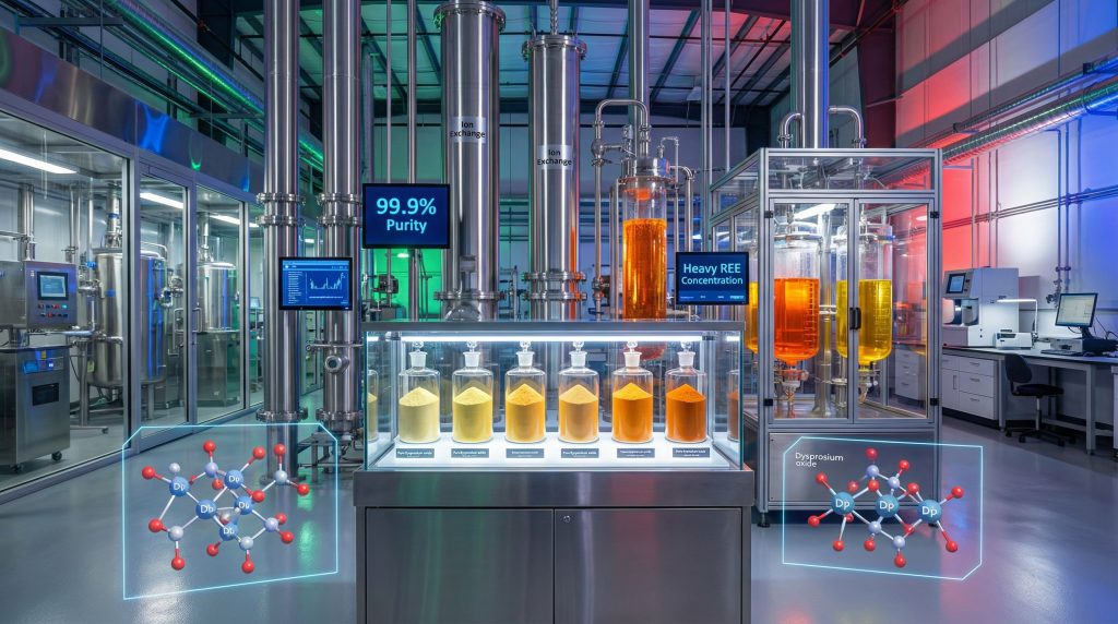Technological lab for dysprosium oxide production.