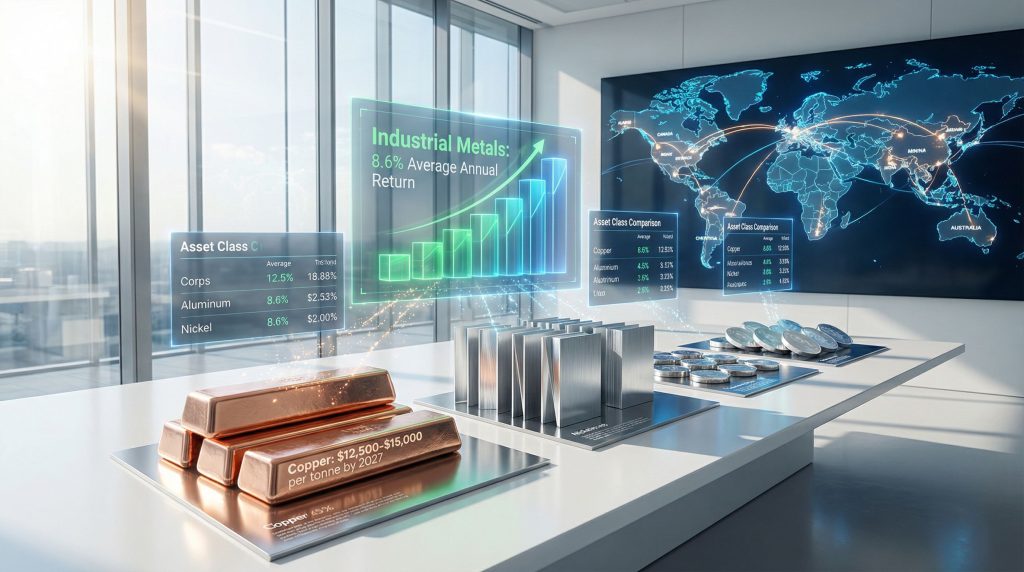 Growing wealth by investing in industrial metals.