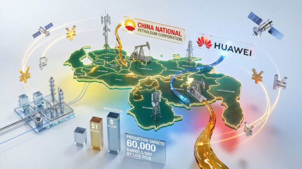 China Venezuela investments in energy infrastructure.