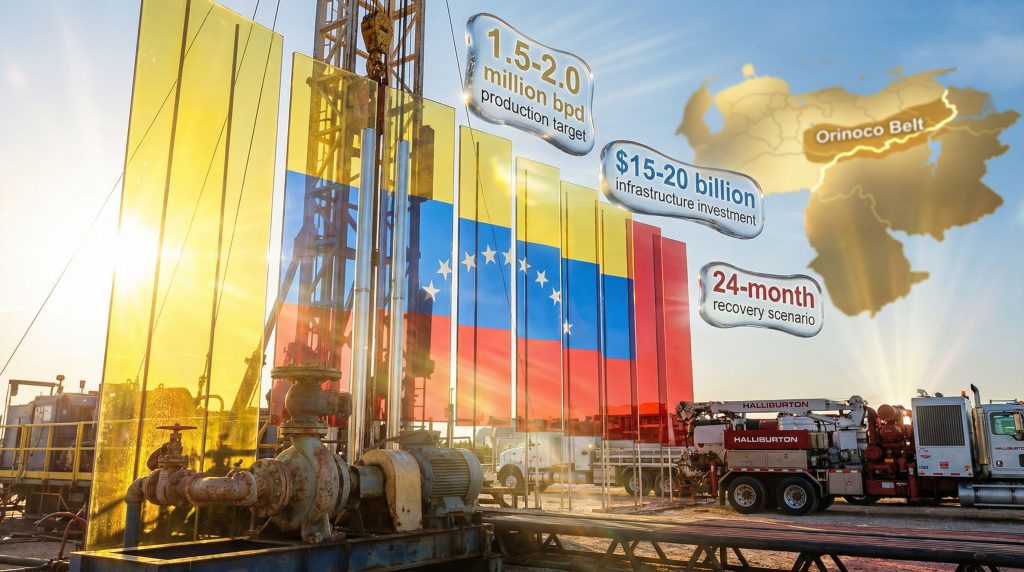 Halliburton re-entry to Venezuela oil production.