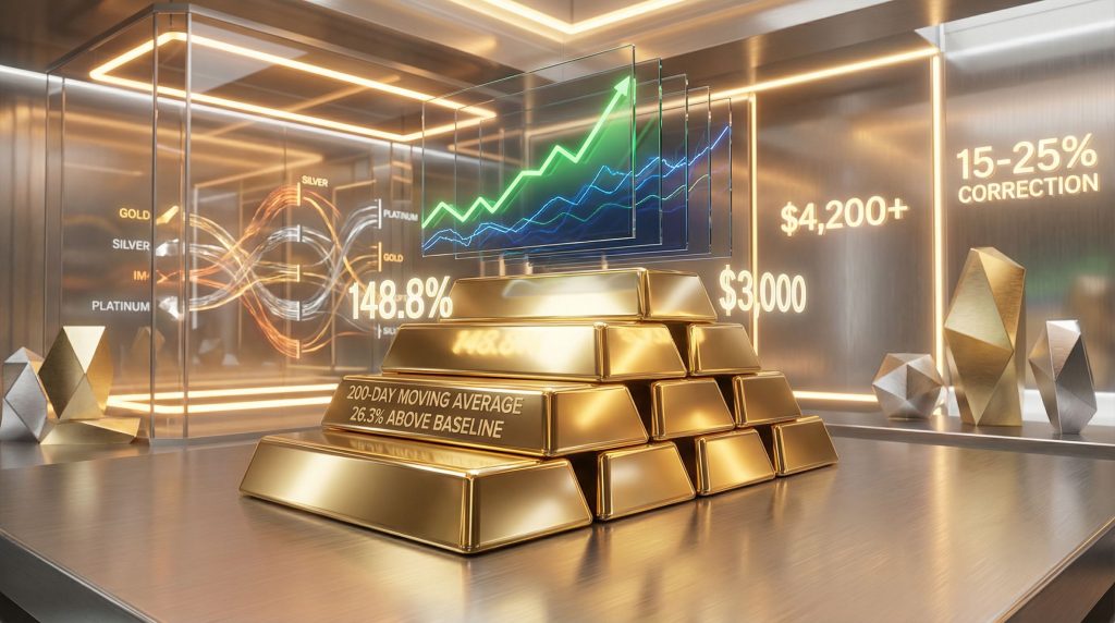 Gold reckoning looming; market trends visualized.