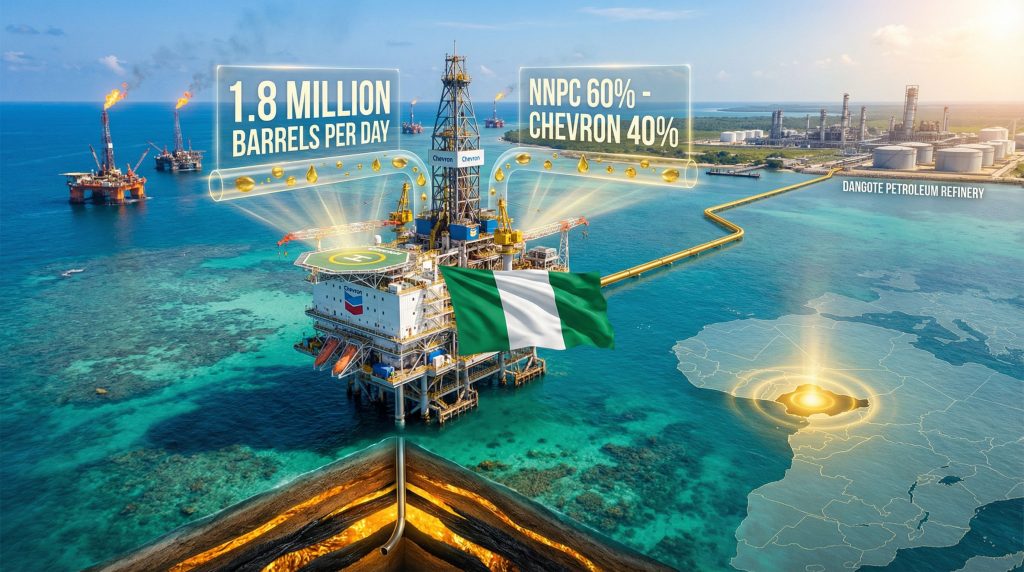 Nigeria discovers fresh crude offshore platform.