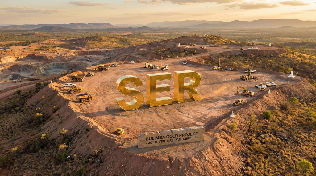 Strategic Energy Resources Ltd-SER-Bulimba Gold Project site at sunset.