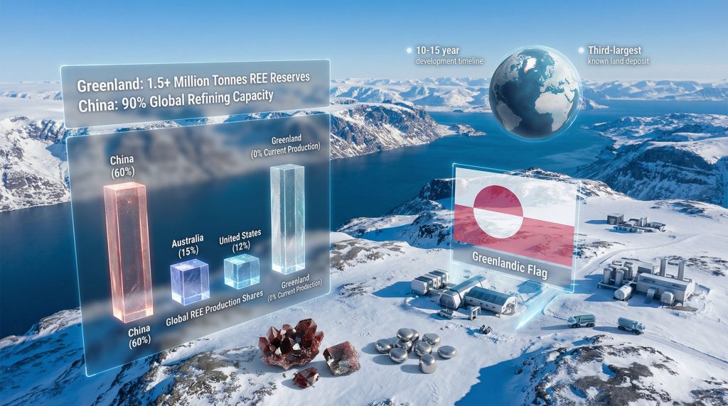 Greenland's rare earth minerals potential visualized.