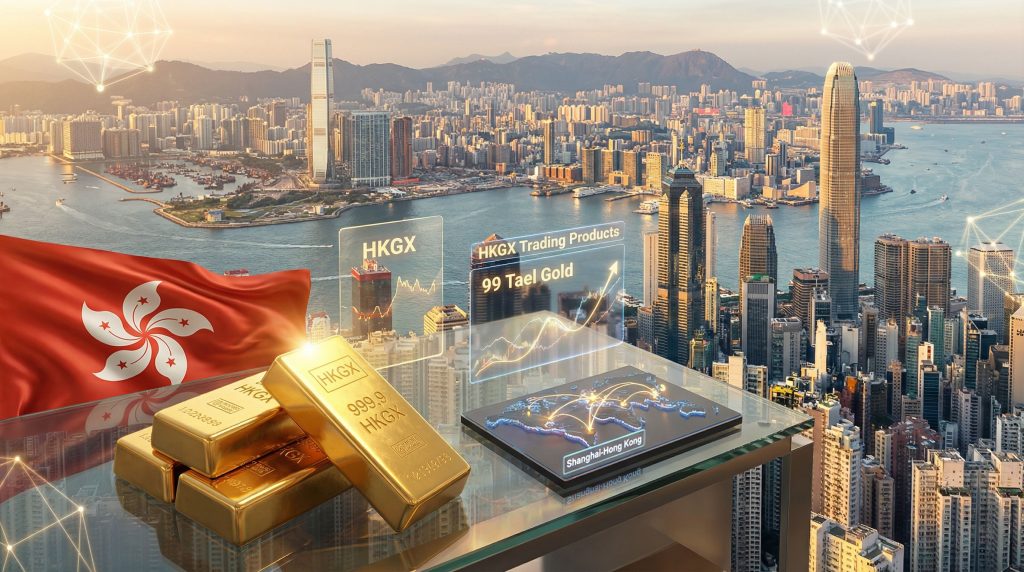 Hong Kong's international gold trading hub.