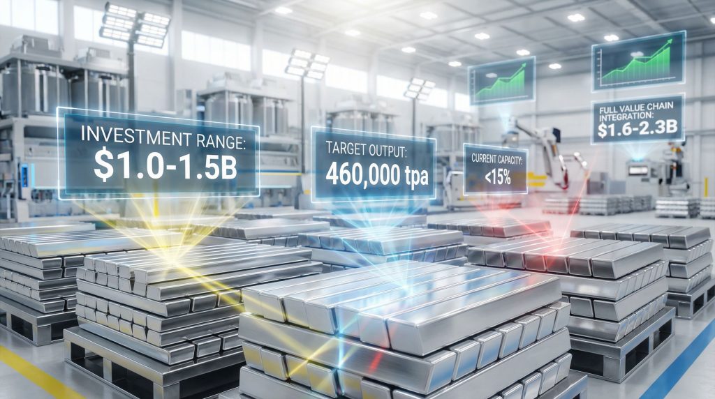 Reviving Venezuela's idle aluminium industry visualization.