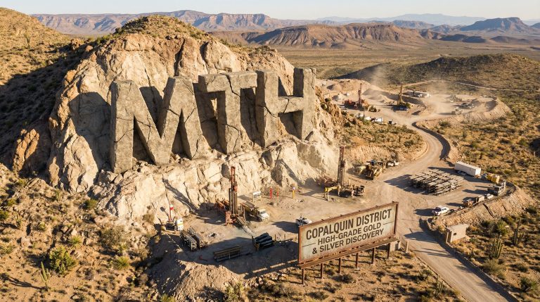 Mithril Silver and Gold Ltd-MTH-Smith mining site with desert landscape.