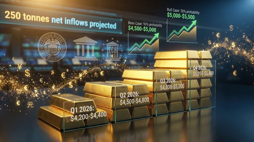 Gold price forecast 2026; growth trends.