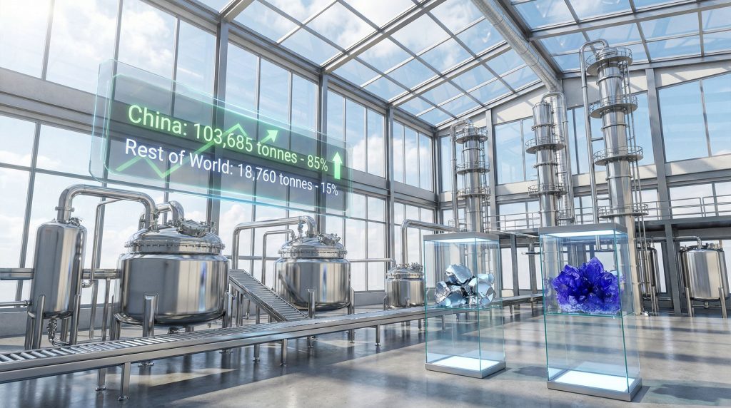 Industrial facility showcasing cobalt sulfate production.